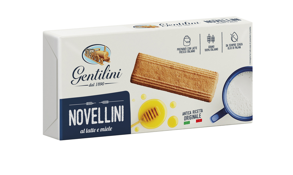 Mléčné sušenky s medem NOVELLINI Gentilini 250g